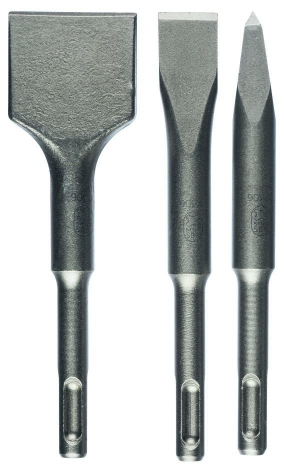 Bosch Blauw Accessoires 2608690180 3-delige beitelset SDS-plus 140 mm