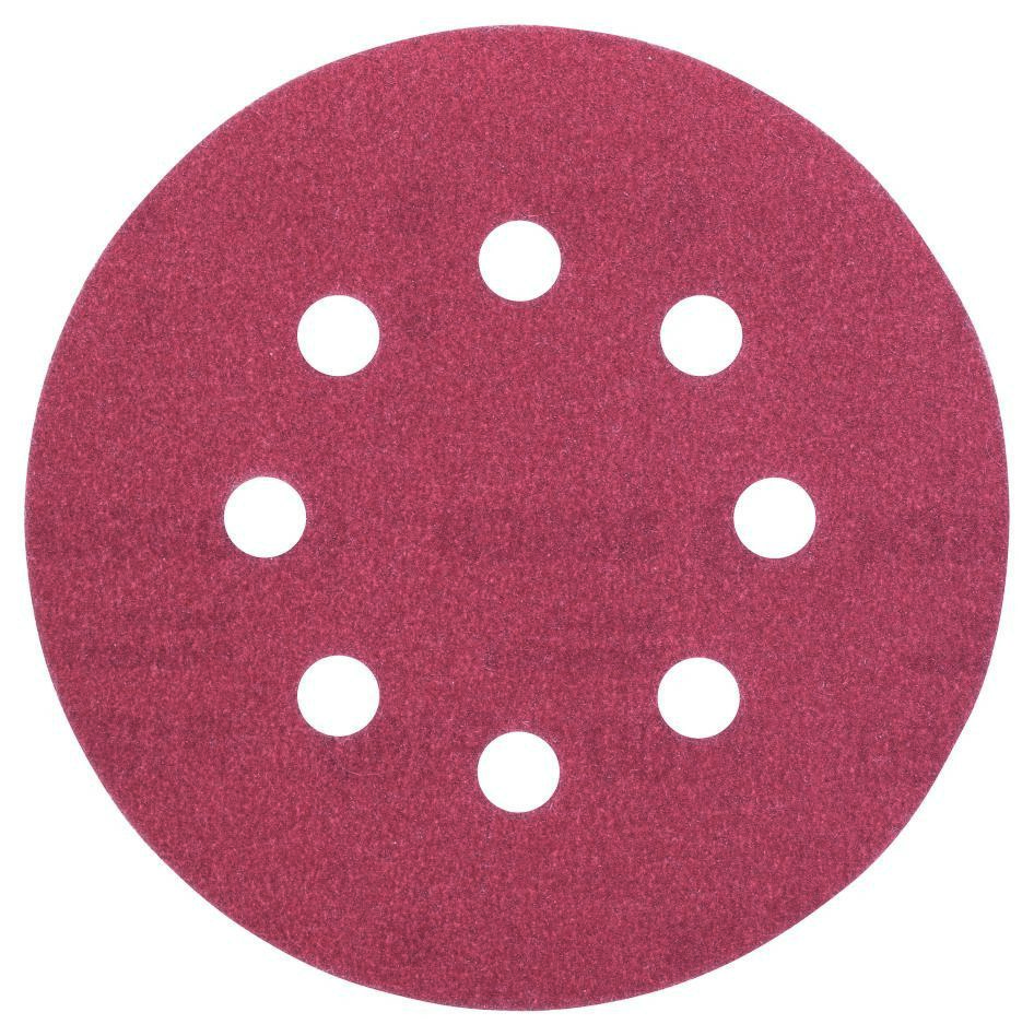Bosch Blauw Accessoires 2609256A26 Schuurblad Ø125MM,G180WP,8 GATEN,VELC/5