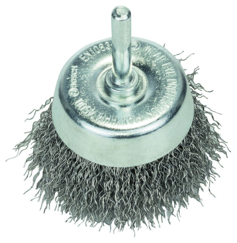 Bosch Blauw Accessoires 2608622118 Komstaalborstel 60 mm gegolfde 6 mm schacht Roestvrij