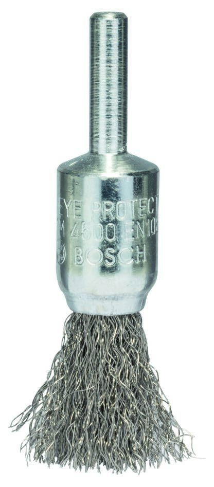 Bosch Blauw Accessoires 2608622126 Penseelborstel 15 mm gegolfd 6 mm schacht Roestvrij