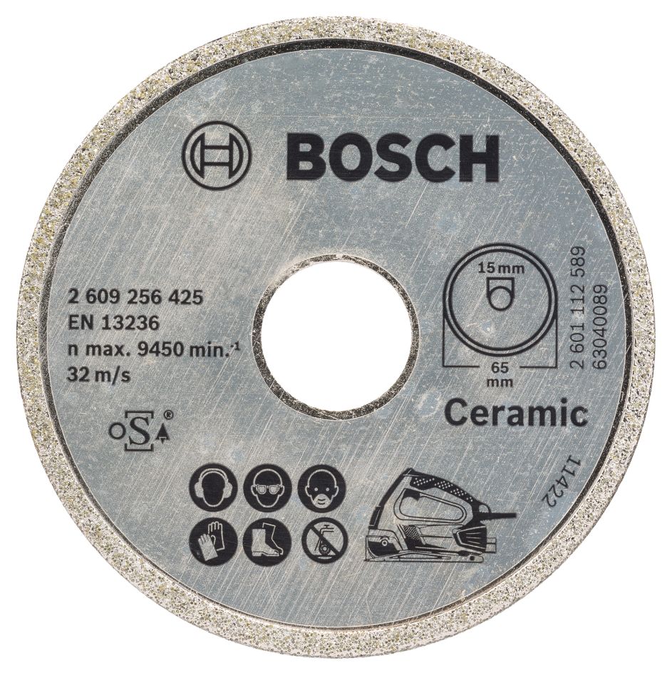 Bosch Blauw Accessoires 2609256425 Diamant zaagblad  Ø65x15mm PKS16Multi