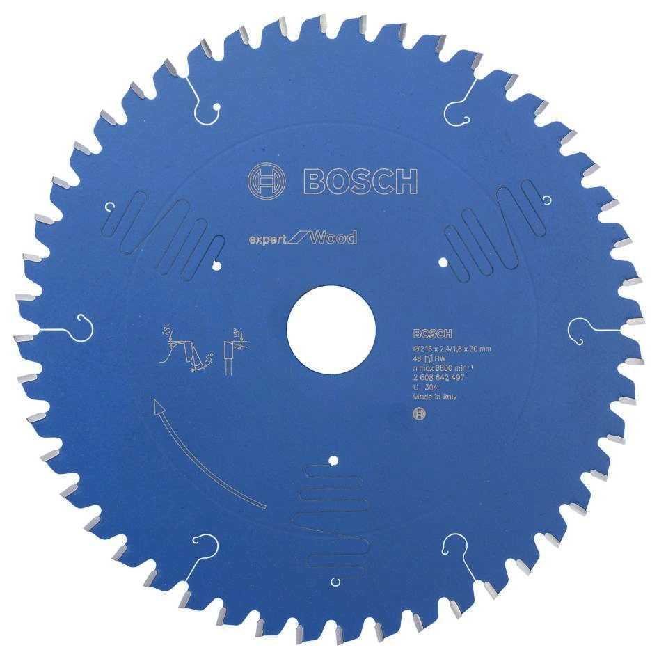 Bosch Blauw Accessoires 2608642497 Carbide Cirkelzaagblad Expert for Wood 216 x 30 x 48T