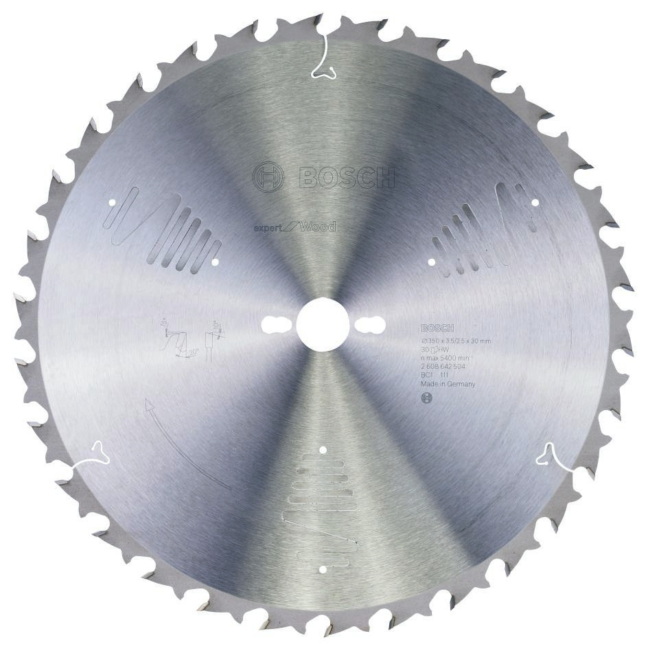 Bosch Blauw Accessoires 2608642504 Carbide Cirkelzaagblad Expert for Wood 350 x 30 x 30T