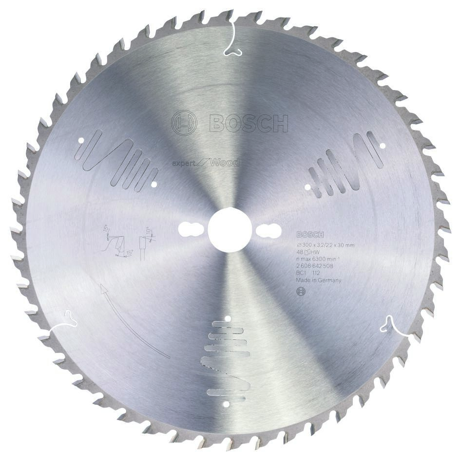 Bosch Blauw Accessoires 2608642508 Carbide Cirkelzaagblad Expert for Wood 300 x 30 x 48T