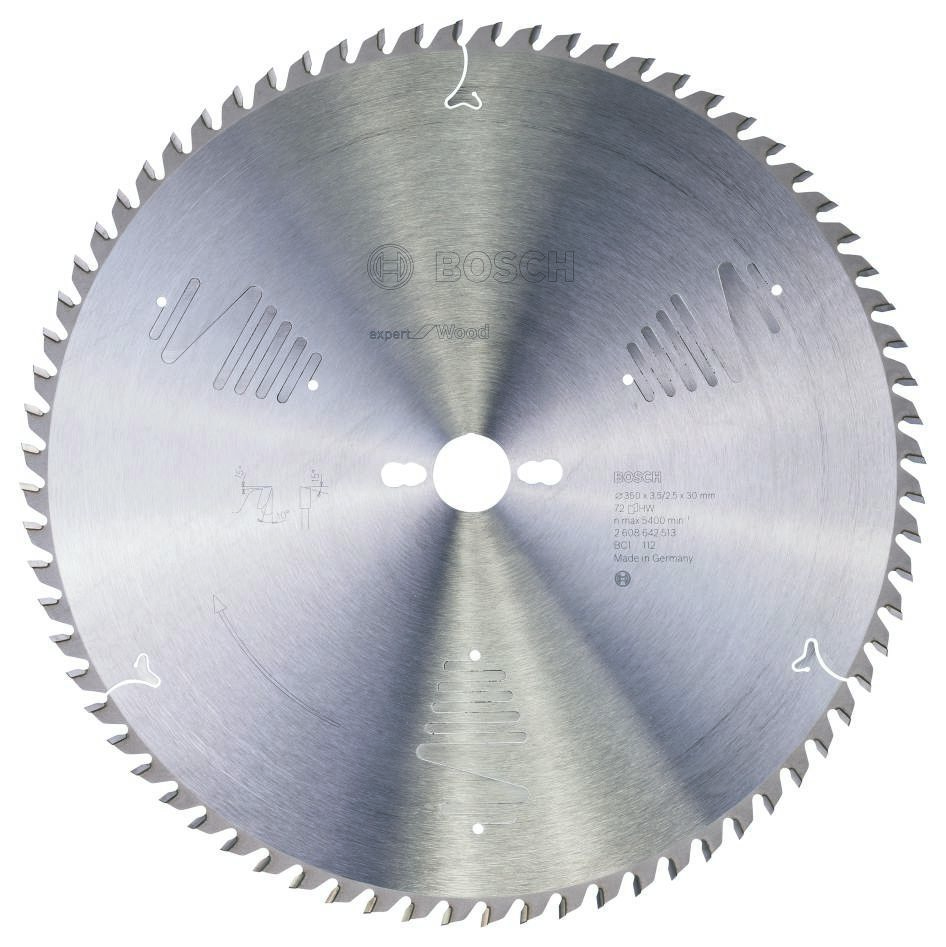 Bosch Blauw Accessoires 2608642513 Carbide Cirkelzaagblad Expert for Wood 350 x 30 x 72T