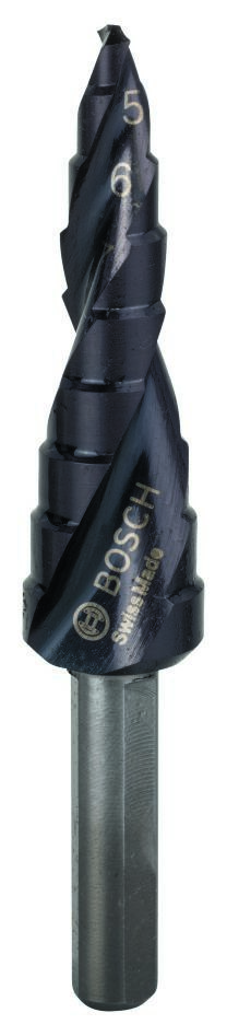 Bosch Blauw Accessoires 2608588065 Trappenboor HSS-AlTiN 4-12 mm 3-vlakkenschacht