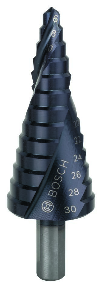 Bosch Blauw Accessoires 2608588067 Trappenboor HSS-AlTiN 6-30 mm 3-vlakkenschacht