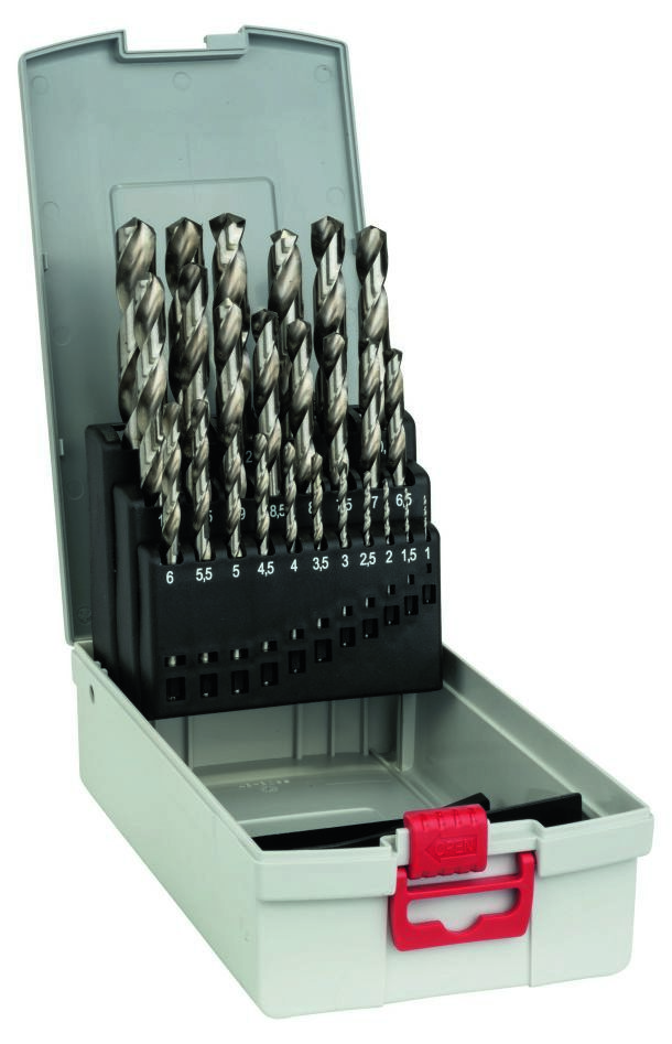 Bosch Blauw Accessoires 2608587017 25-delige ProBox metaalborenset HSS-G, DIN 338, 135° 1-13 mm