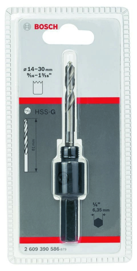 Bosch Blauw Accessoires 2609390586 Zeskantadapter 1/2" - 20 UNF, 14-30 mm
