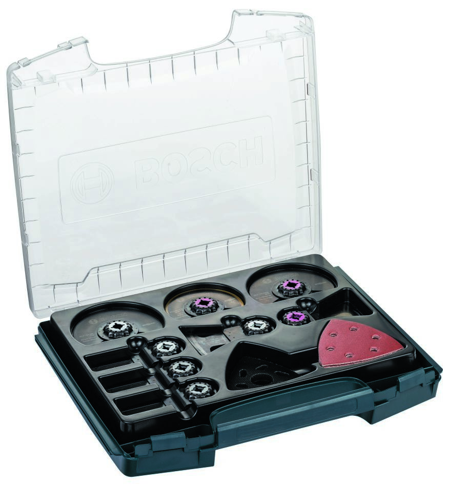 Bosch Blauw Accessoires 2608662013 OMT i-Boxx SL met accessoires voor GOP machines 34-delig