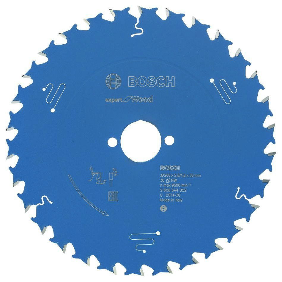 Bosch Blauw Accessoires 2608644052 Carbide Cirkelzaagblad Expert for Wood 200 x 30 x 30T