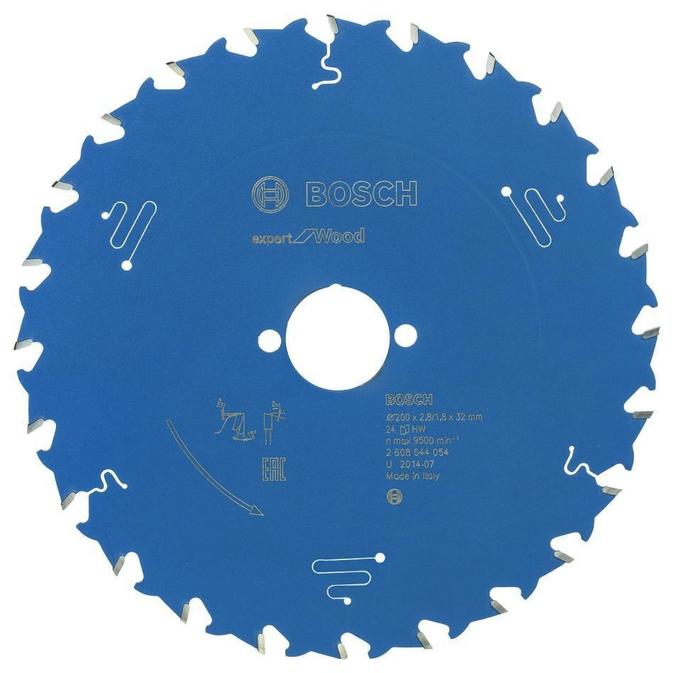 Bosch Blauw Accessoires 2608644054 Carbide Cirkelzaagblad Expert for Wood 200 x 32 x 24T