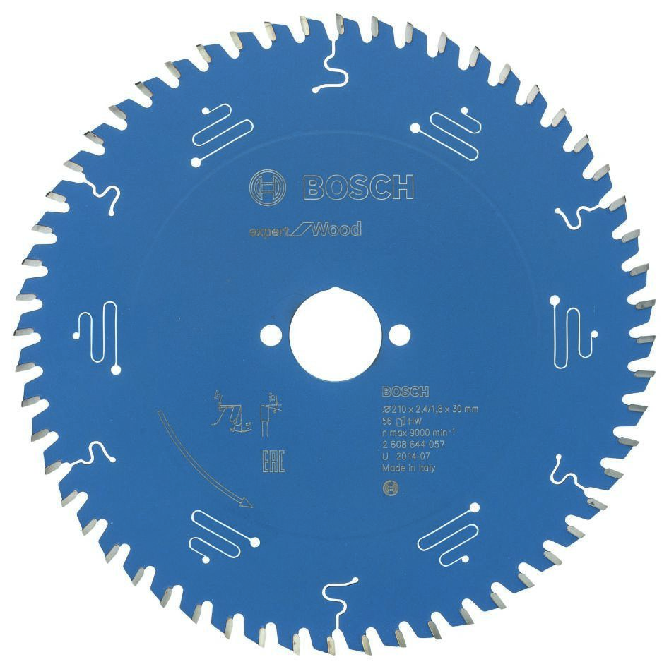Bosch Blauw Accessoires 2608644057 Carbide Cirkelzaagblad Expert for Wood 210 x 30 x 56T