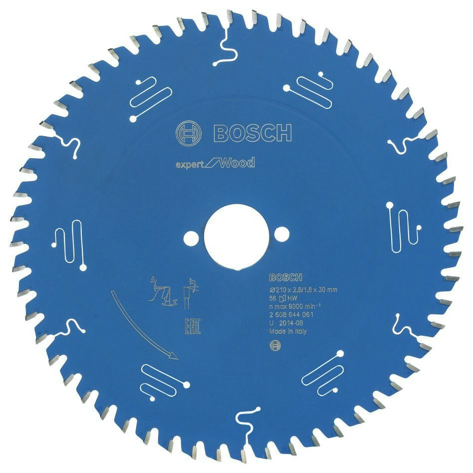 Bosch Blauw Accessoires 2608644061 Carbide Cirkelzaagblad Expert for Wood 210 x 30 x 56T