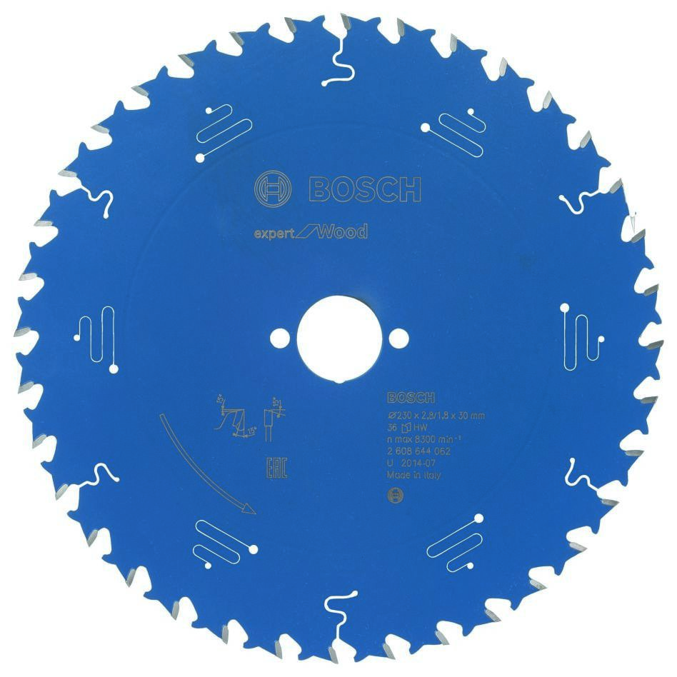 Bosch Blauw Accessoires 2608644062 Carbide Cirkelzaagblad Expert for Wood 230 x 30 x 36T
