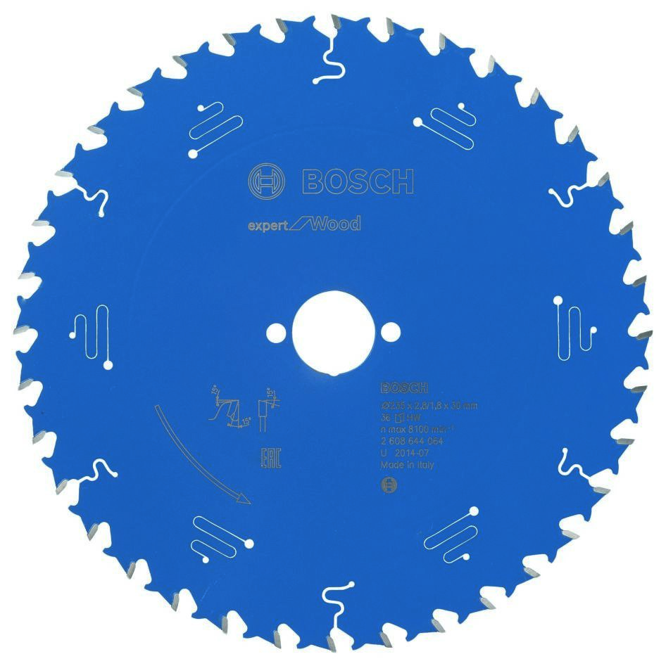 Bosch Blauw Accessoires 2608644064 Carbide Cirkelzaagblad Expert for Wood 235 x 30 x 36T