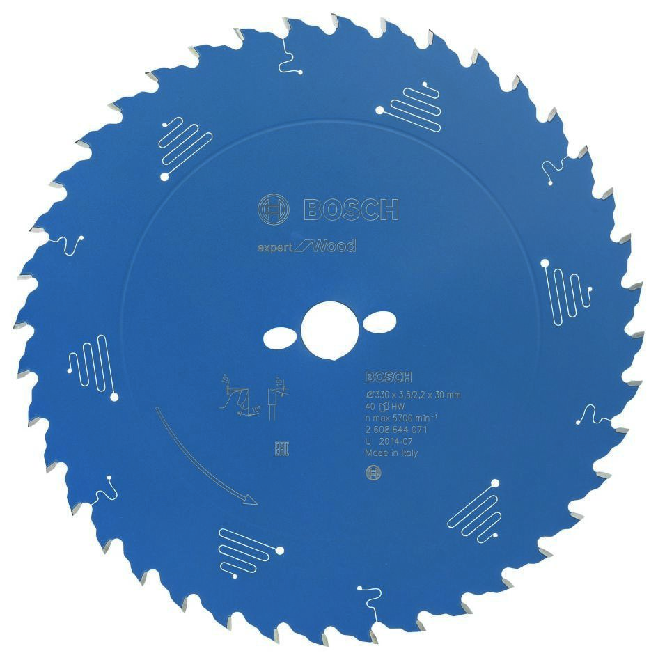 Bosch Blauw Accessoires 2608644071 Carbide Cirkelzaagblad Expert for Wood 330 x 30 x 40T