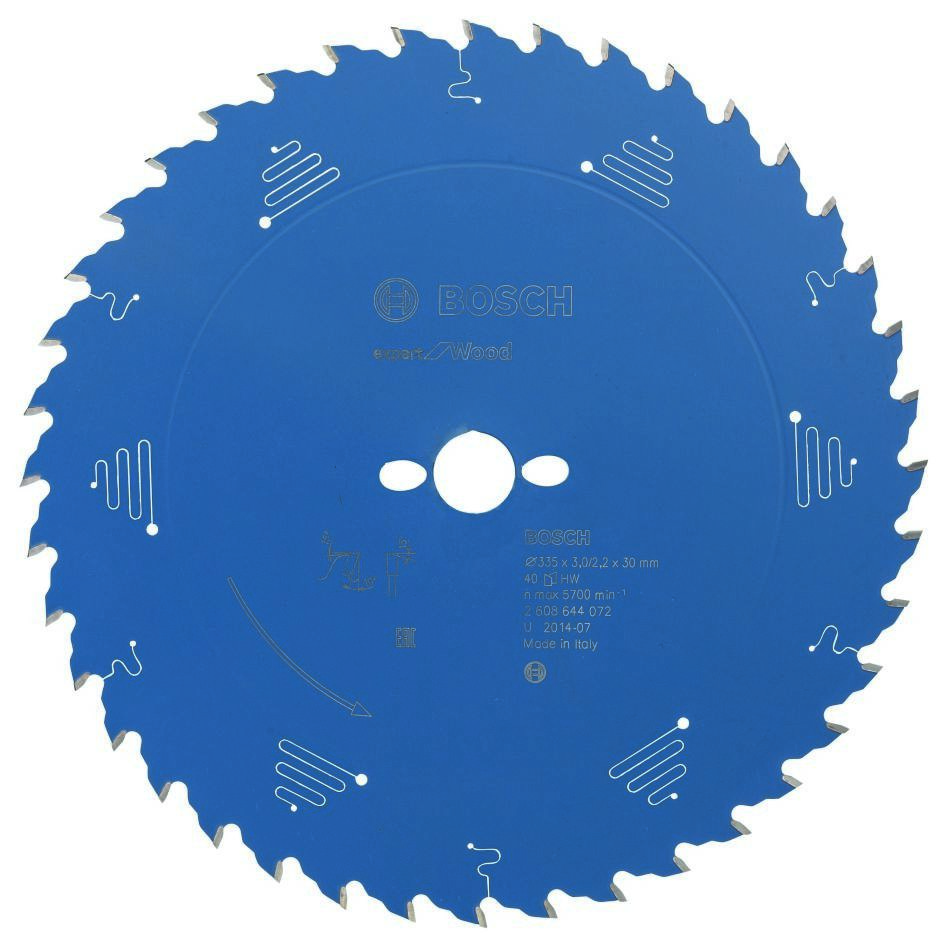 Bosch Blauw Accessoires 2608644072 Carbide Cirkelzaagblad Expert for Wood 335 x 30 x 40T