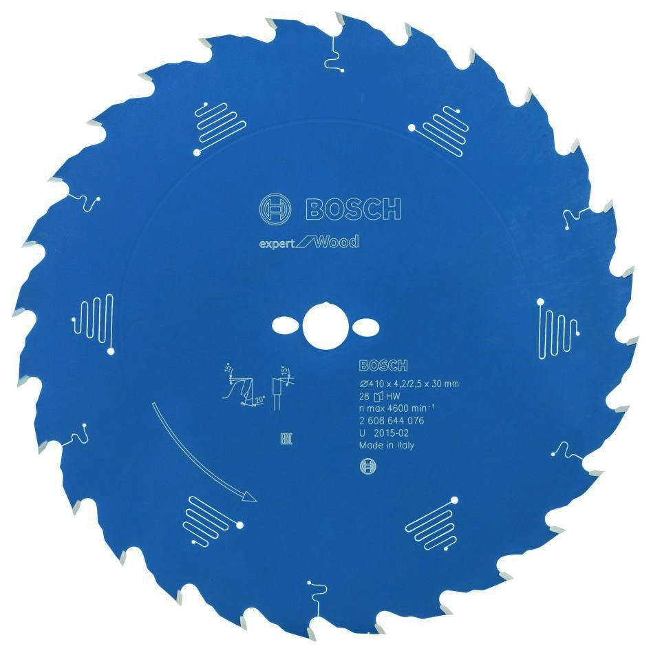 Bosch Blauw Accessoires 2608644076 Carbide Cirkelzaagblad Expert for Wood 410 x 30 x 28T