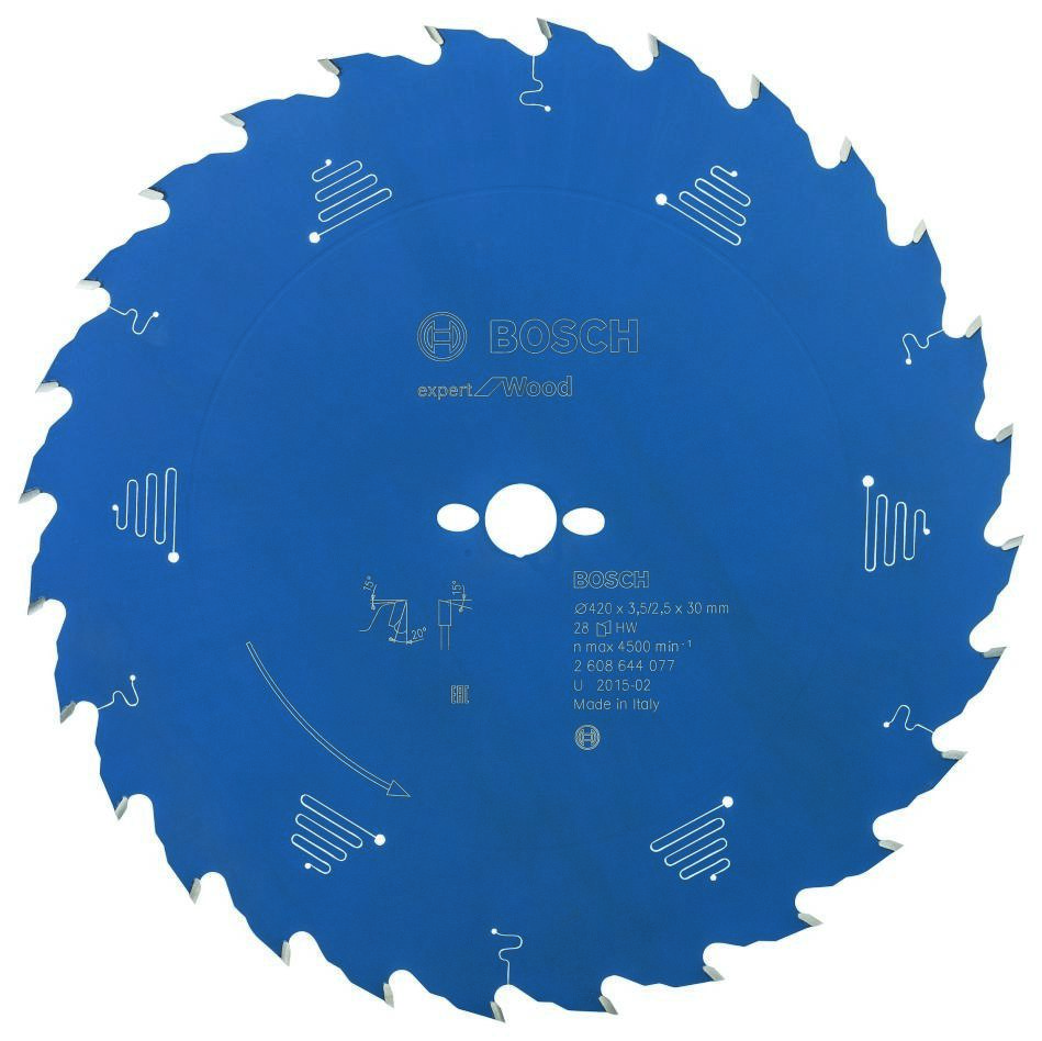 Bosch Blauw Accessoires 2608644077 Carbide Cirkelzaagblad Expert for Wood 420 x 30 x 28T