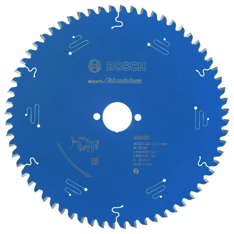 Bosch Blauw Accessoires 2608644106 Carbide Cirkelzaagblad Expert for Aluminium 230 x 30 x 64T