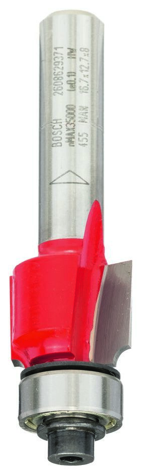 Bosch Blauw Accessoires 2608629371 Expert for Wood afrondprofielfrees, 8 mm, D 16,7 mm, R1 2 mm, L 12,7 mm, G 55 mm 8 mm, D 16,7 mm, R1 2 mm, L 12,7 mm, G 55 mm