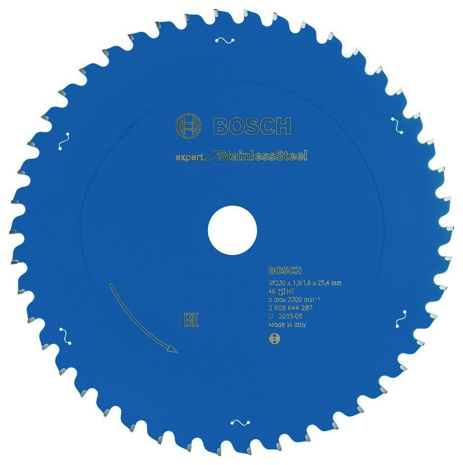 Bosch Blauw Accessoires 2608644287 Carbide Cirkelzaagblad Expert for Stainless Steel 230 x 25,4 X 46T
