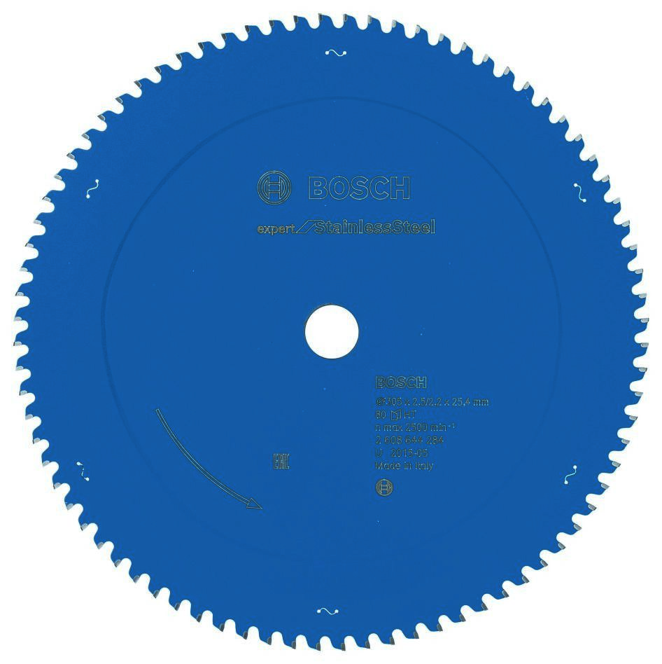 Bosch Blauw Accessoires 2608644284 Carbide Cirkelzaagblad Expert for Stainless Steel 305 x 25,4 x 80T