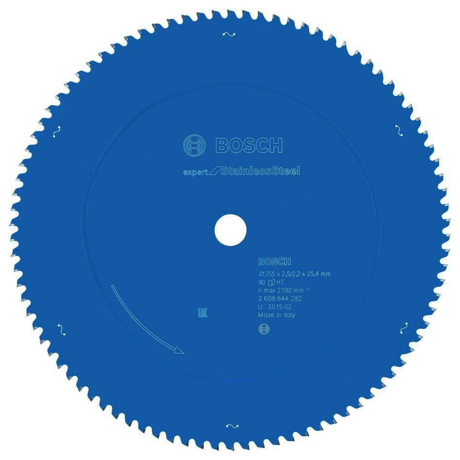 Bosch Blauw Accessoires 2608644282 Carbide Cirkelzaagblad Expert for Stainless Steel 355 x 25,4 x 90T
