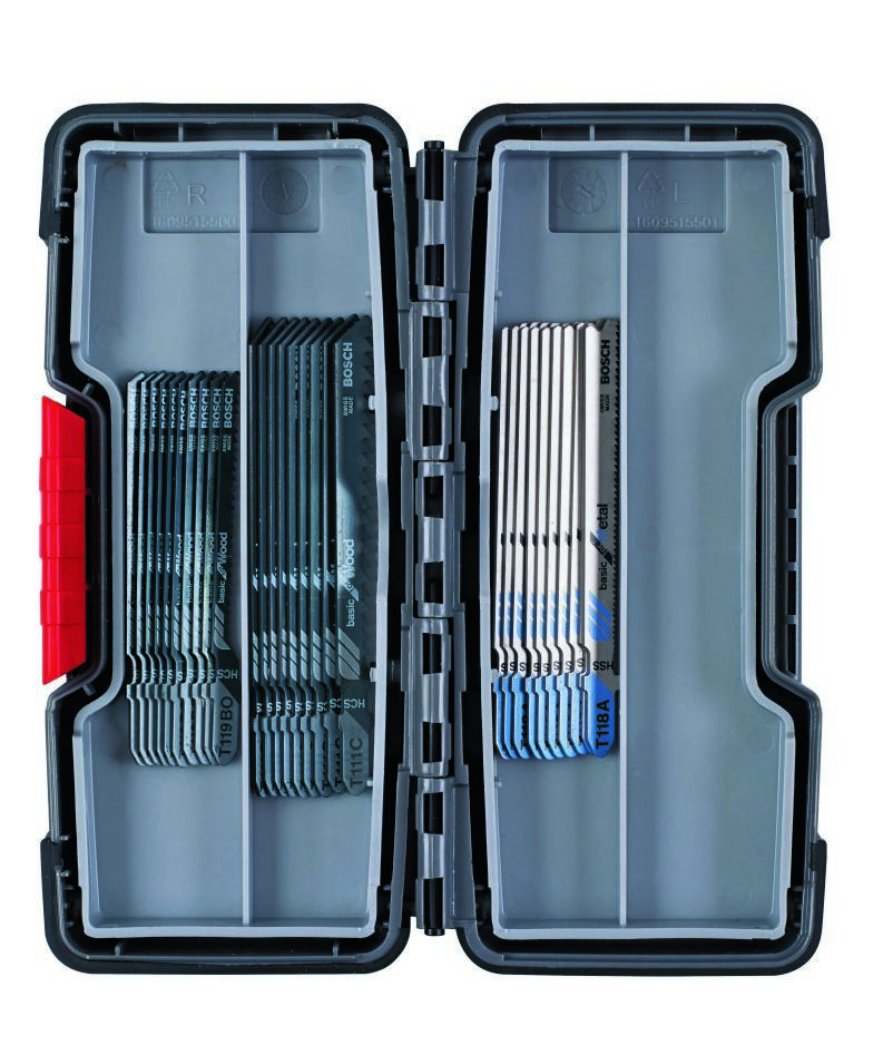 Bosch Blauw Accessoires 2607010903 30-delige set decoupeerzaagbladen Wood and Metal T 119 BO (10x), T 111 C (10x), T 118 A (10x)
