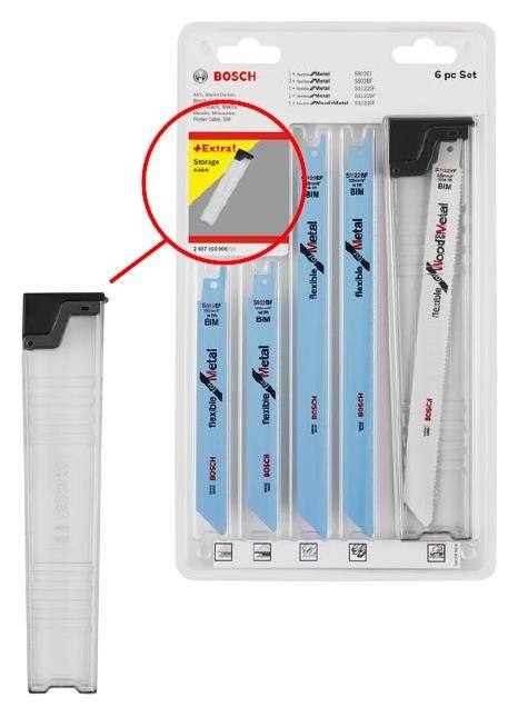 Bosch Blauw Accessoires 2607010906 Reciprozaagbladenset Wood and Metal 6-delig in Blister