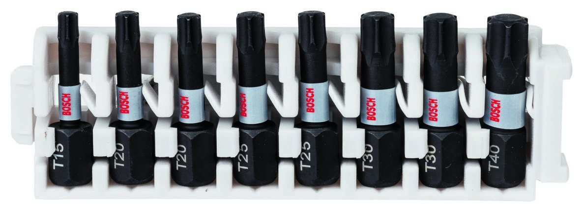 Bosch Blauw Accessoires 2608522322 Impact Control-schroefbitpacks Torx 8-delig