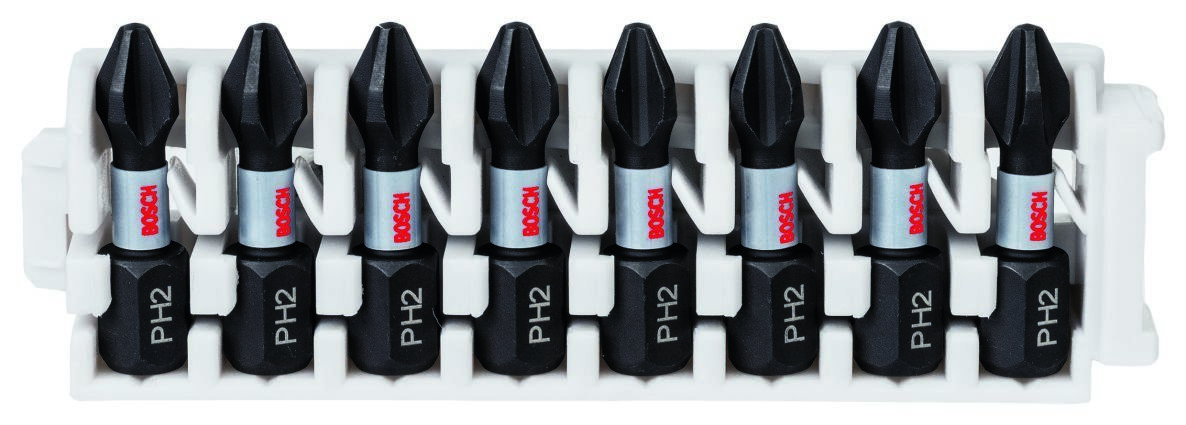 Bosch Blauw Accessoires 2608522324 Impact Control schroefbitset, 8-delig, 8xPH2