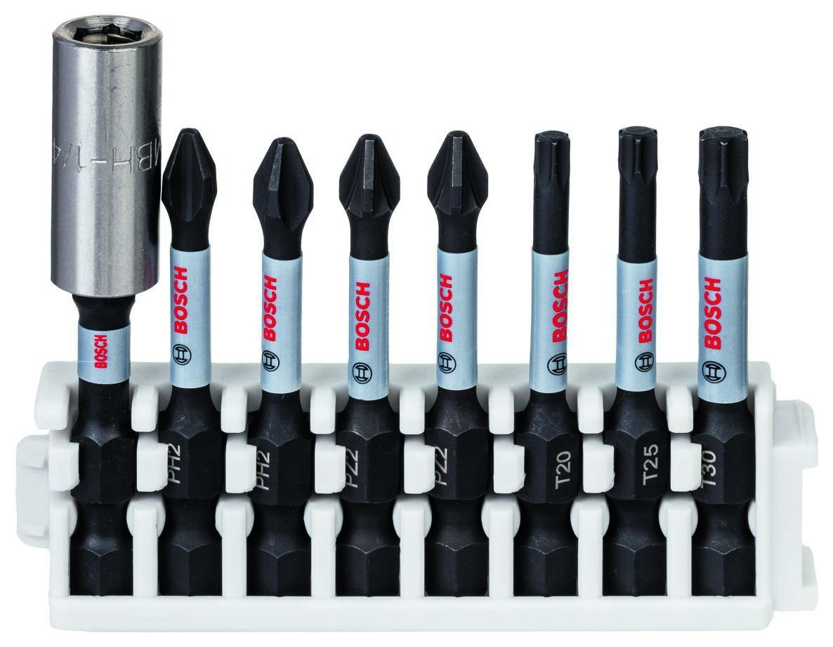 Bosch Blauw Accessoires 2608522326 Impact Control Schroefbitset 8-delig
