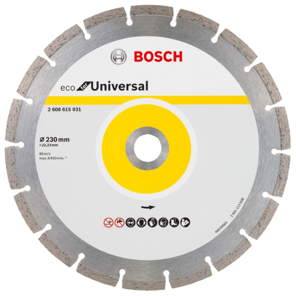Bosch Blauw Accessoires 2608615031 Diamantschijf Universal Bosch Line 230x22,23x2,6x7
