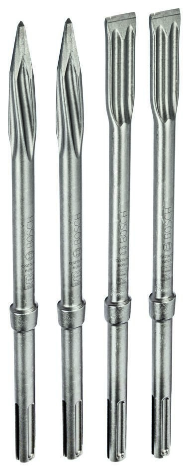 Bosch Blauw Accessoires 2607017368 Professionele Beitelset SDS-Max - 2 x RTEC Puntbeitel + 2 x RTEC Platbeitel
