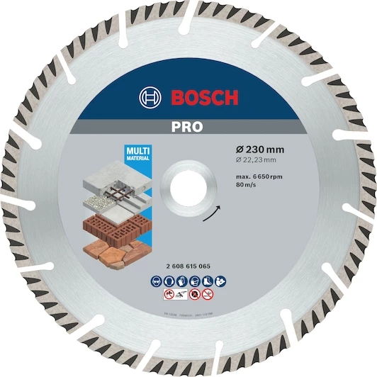 Bosch Blauw Accessoires 2608615066 Diamantdoorslijpschijf Standard for Universal 230x22,23 (10 stuks) 230x22.23x2.6x10mm