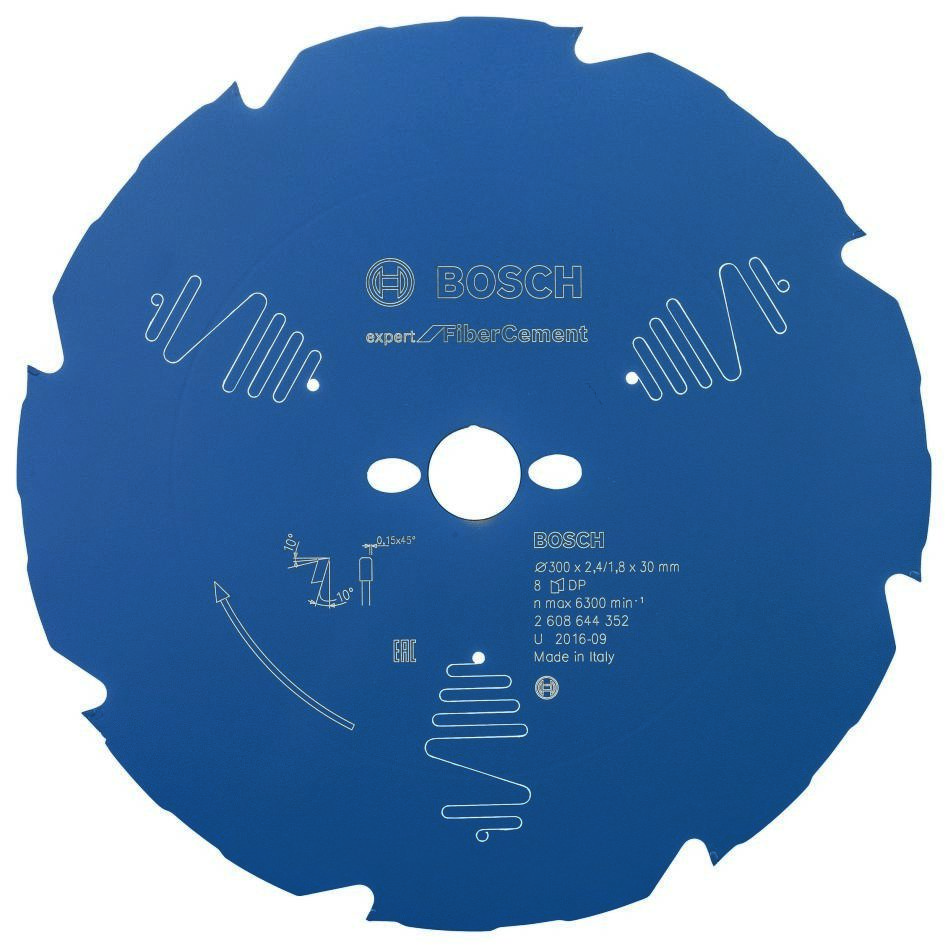 Bosch Blauw Accessoires 2608644352 Carbide Cirkelzaagblad Expert for Fibre Cement 300 x 30 x 8T