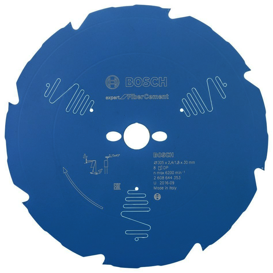 Bosch Blauw Accessoires 2608644353 Carbide Cirkelzaagblad Expert for Fibre Cement 305 x 30 x 8T