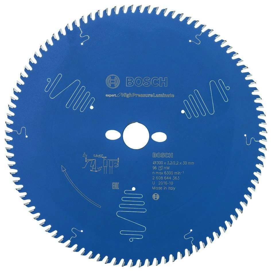 Bosch Blauw Accessoires 2608644363 Carbide CirkelzaagbladExpert for High Pressure Laminate 300 x 30 x 96T