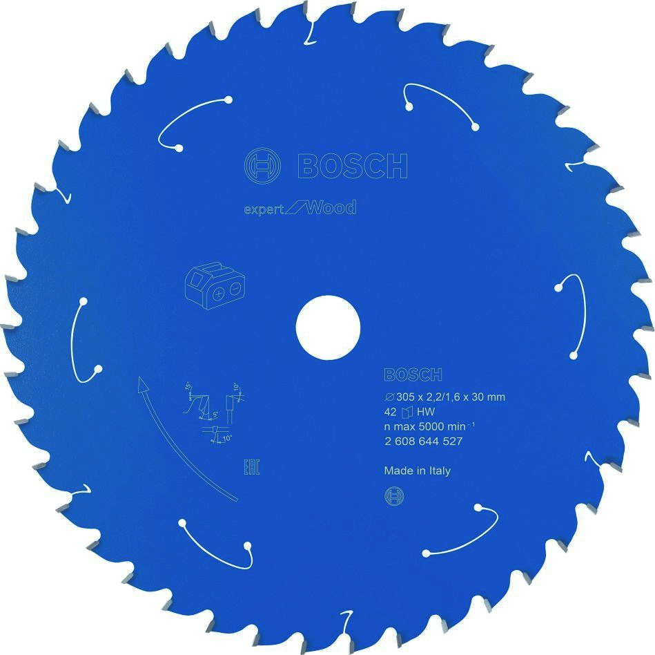Bosch Blauw Accessoires 2608644527 Carbide Cirkelzaagblad Wood Expert voor accuzagen 305 x 30 x T42