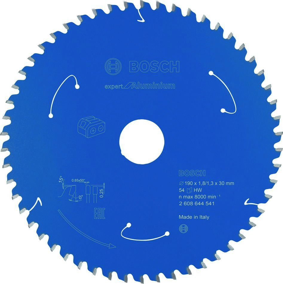 Bosch Blauw Accessoires 2608644541 Carbide Cirkelzaagblad Aluminium Expert voor accuzagen 190 x 30 x T54