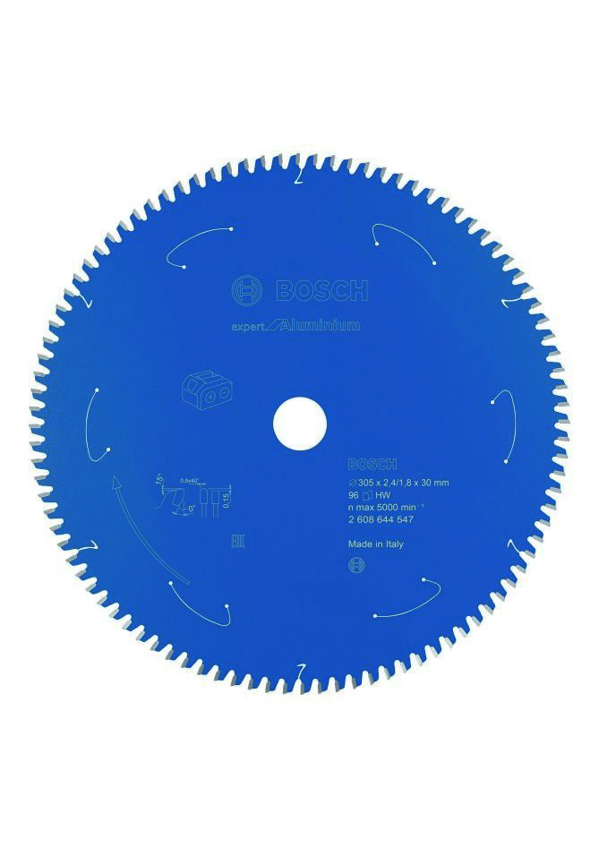 Bosch Blauw Accessoires 2608644547 Carbide Cirkelzaagblad Aluminium Expert voor accuzagen 305 x 30 x T96