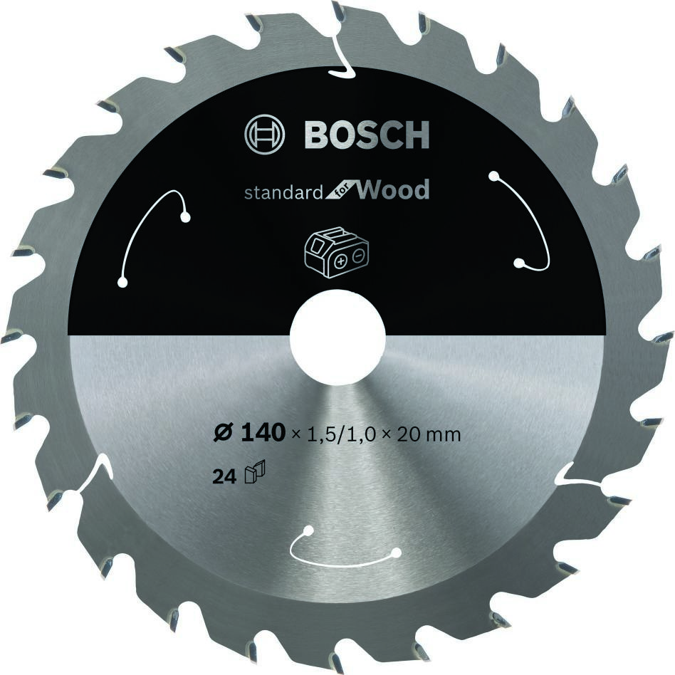 Bosch Blauw Accessoires 2608837671 Cirkelzaagblad 140 x 20 x 24T Expert for Aluminium voor accuzagen