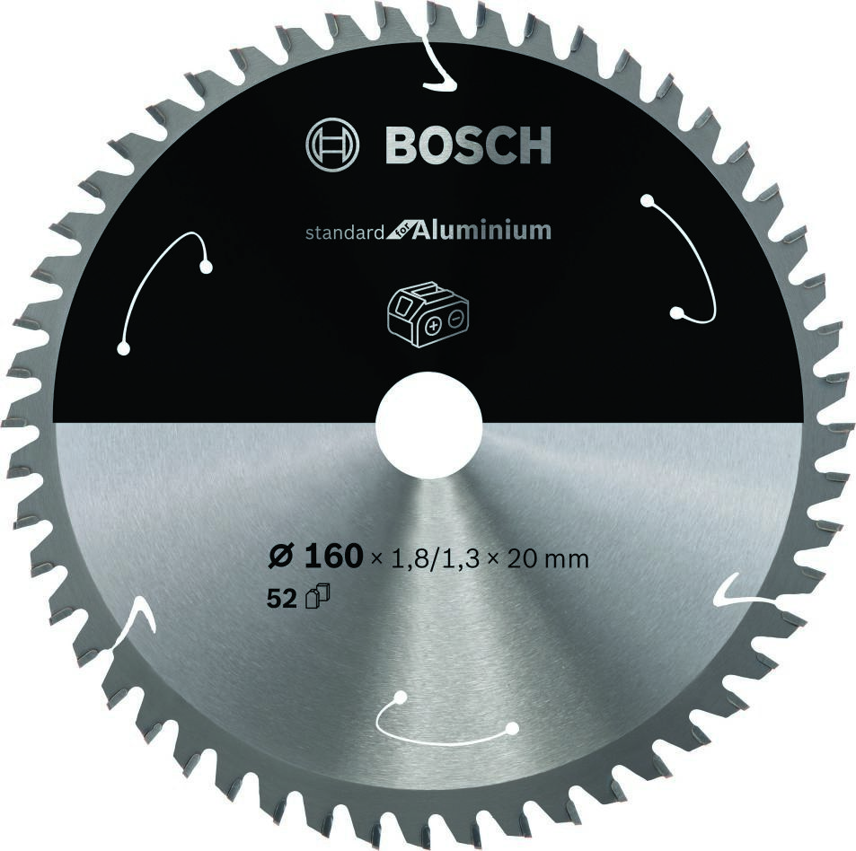 Bosch Blauw Accessoires 2608837757 Blad ST ALU 160x20/15x1.8/1.3x52T ACCU