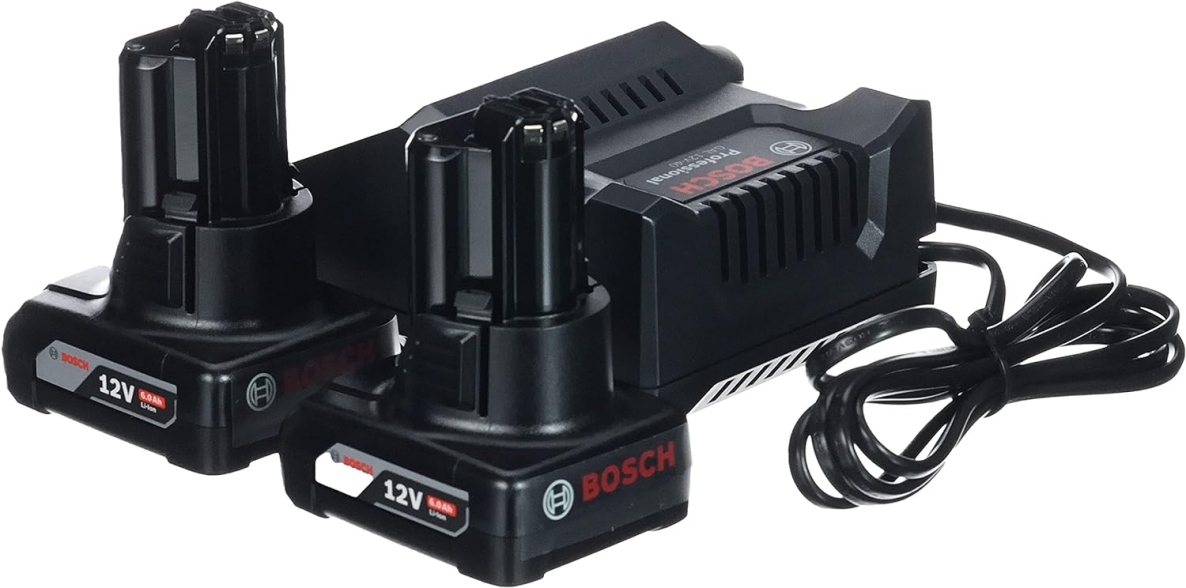 Bosch Blauw Accessoires 1600A01B20 Starterset 2 x GBA 12 V 6.0 Ah + GAL 12V-40 Professional