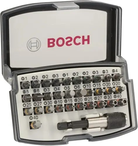 Bosch Blauw Accessoires 2607017564 PRO Bitset en houder 32-delig