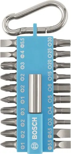 Bosch Groen Accessoires 2607002822 Schroefbitset 21-delig lichtblauw