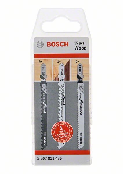 Bosch Blauw Accessoires 2607011436 Decoupeerzaagbladen Wood Pack 14+1