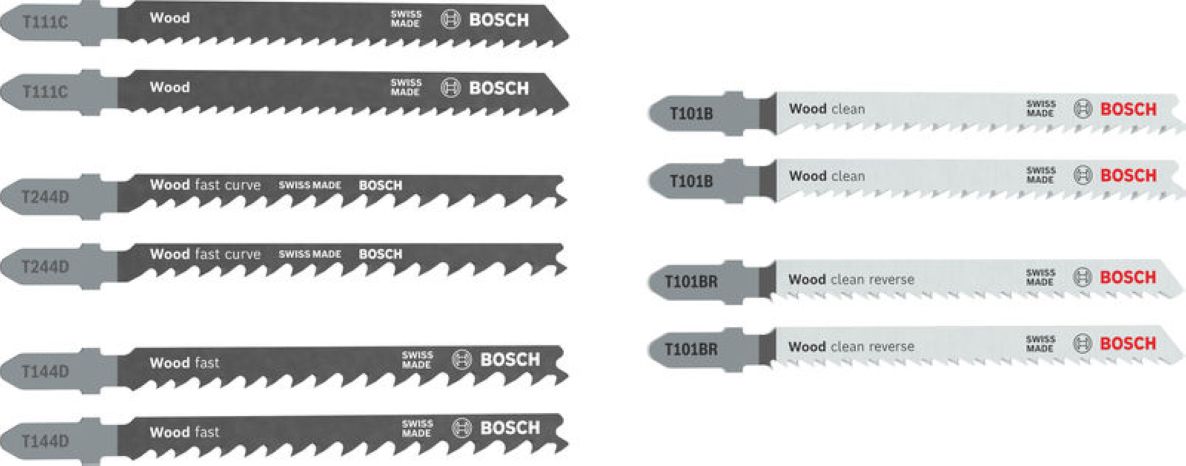 Bosch Blauw Accessoires 2607012069 Decoupeerzaagbladenset Wood Basics 10-delig